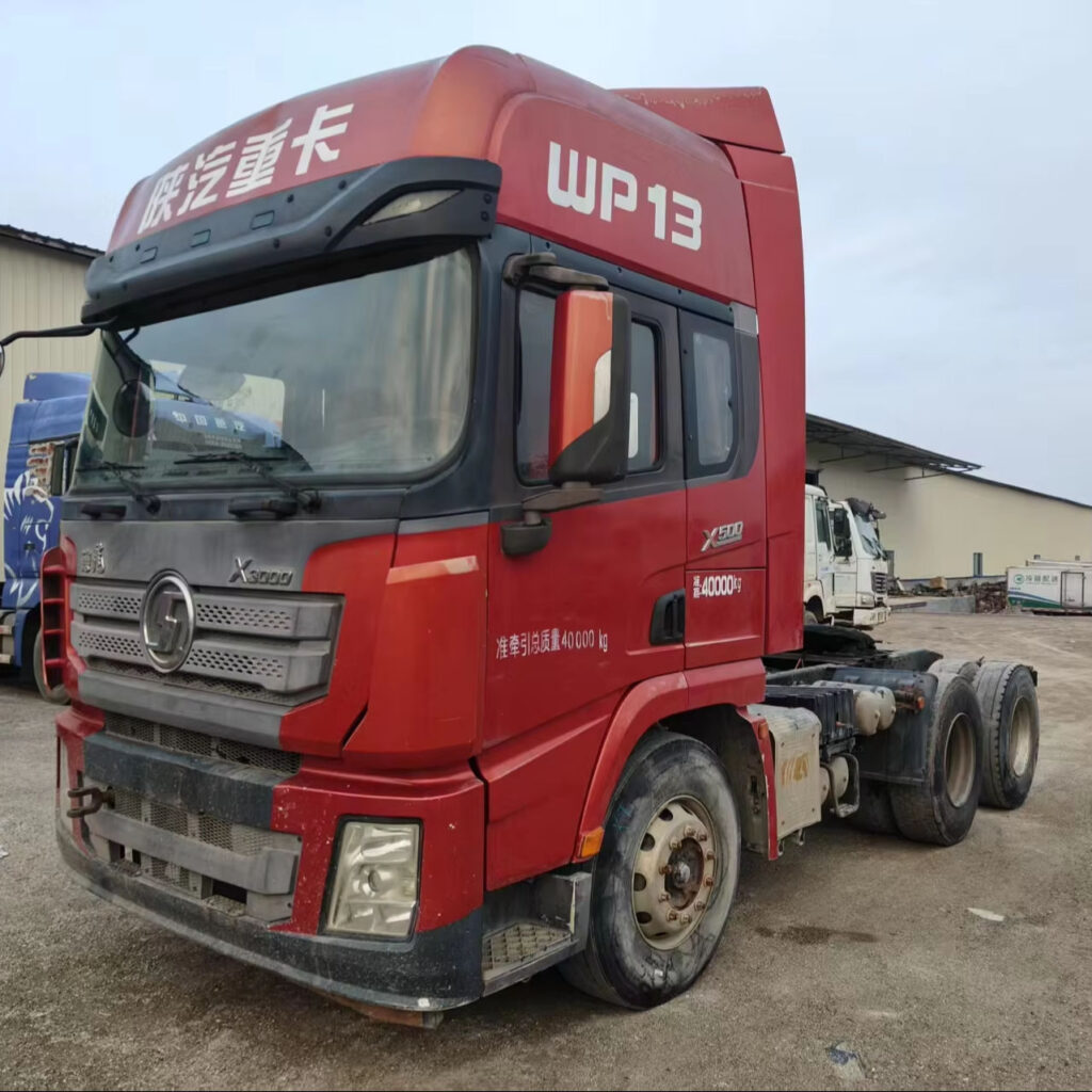 Used Shacman X3000 Red 6×4 Tractor Truck Weichai 12L 500Hp Engine Heavy Duty Long Haul Transport Reliable Performance