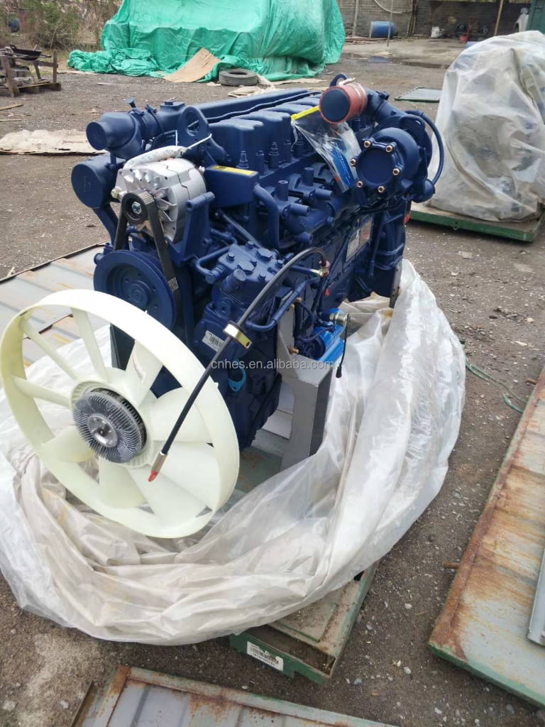 Well Tested Used Weichai WP10.380E32 Heavy Power Diesel Engine For Engineering Construction Highway Transportation HOWO Truck Parts
