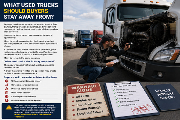 the cheapest truck is not always the most economical choice second hand tractor unit inspection before purchase