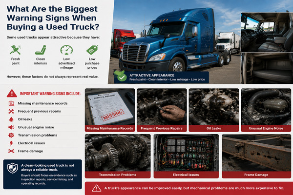 the cheapest truck is not always the most economical choice second hand tractor unit inspection before purchase