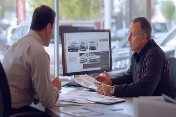 The best truck price is not always the highest or lowest Seller comparing commercial truck market prices on computer while evaluating mileage, condition, and specifications before listing