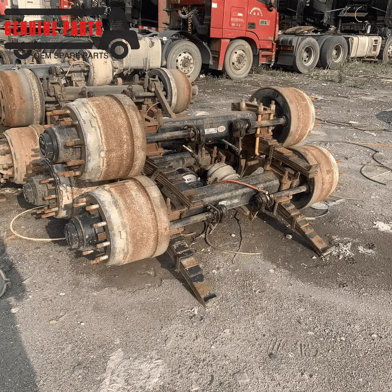 Second Hand 13 Ton Iron Axle Assembly – Heavy Duty Replacement for Semi Trailers