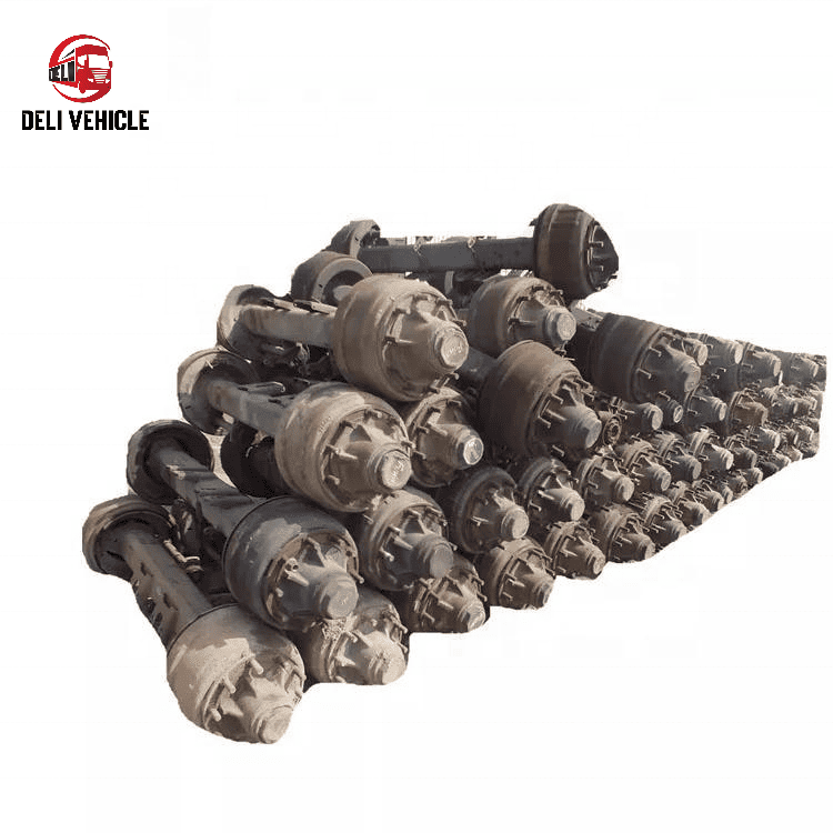 Second Hand 14 Ton Iron Axle Assembly – Replacement Parts for Fuwa Style Trailers