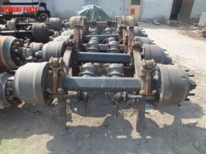 Used Heavy Duty Trailer Axle – 13/16 Ton Iron Housing Compatible with Fuwa & BPW Systems