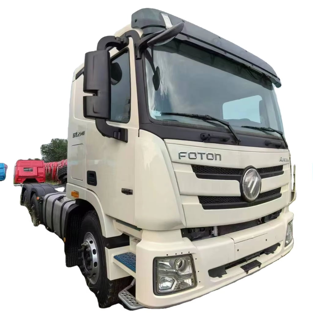 Used Foton Auman GTL 6×4 Tractor Truck Head 460HP Cummins Engine Euro 5 Heavy Duty Prime Mover For Container Transport