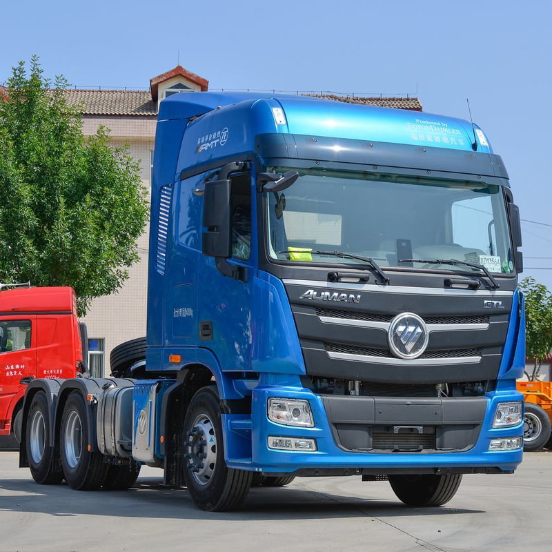 Low Fuel Consumption Foton Auman GTL Second Hand Tractor 490HP Large Fuel Tank Long Endurance Truck Head