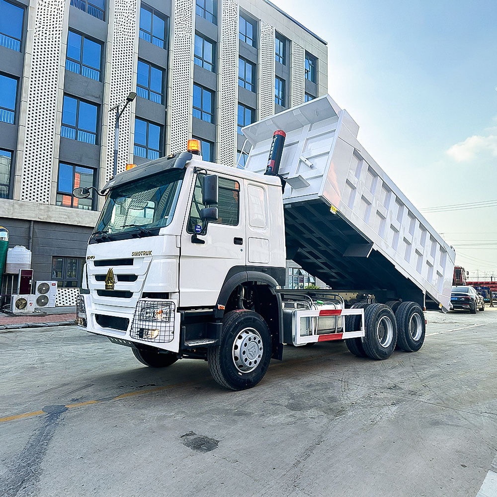 Low Mileage Second Hand HOWO 6X4 Dump Truck 371HP Manual Gearbox Heavy Load Engineering Dumper Truck