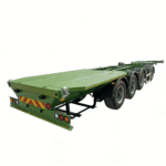 Good Condition for Skeleton Semi Trailer with Mechanical Air Suspension Options for 20 40 Feet Container Transportation