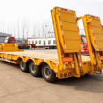 Strictly Tested for 13m Gooseneck Semi Trailer High Payload Container Platform Chassis in Good Condition One Piece MOQ