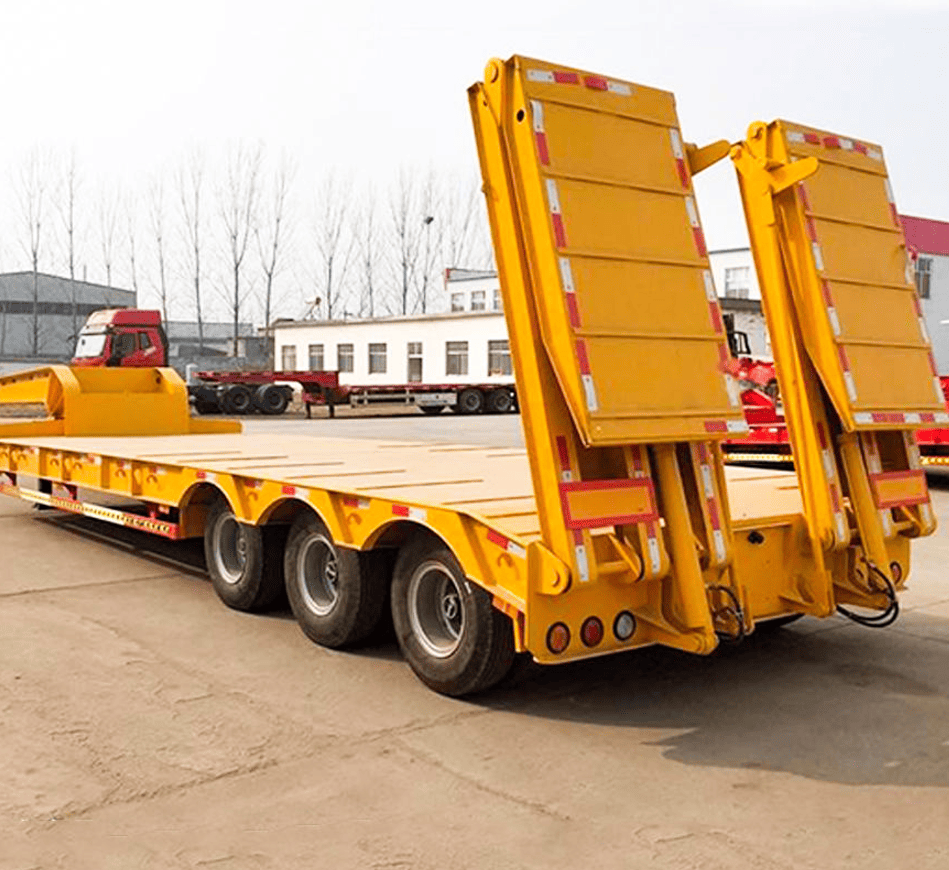 Strictly Tested for 13m Gooseneck Semi Trailer High Payload Container Platform Chassis in Good Condition One Piece MOQ