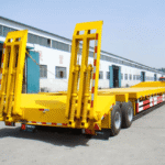 Strictly Tested for 13m Gooseneck Semi Trailer High Payload Container Platform Chassis in Good Condition One Piece MOQ