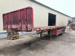 For Used Semi-trailer Hundred-ton king Strong Single Tire Load-bearing Capacity Factory Price
