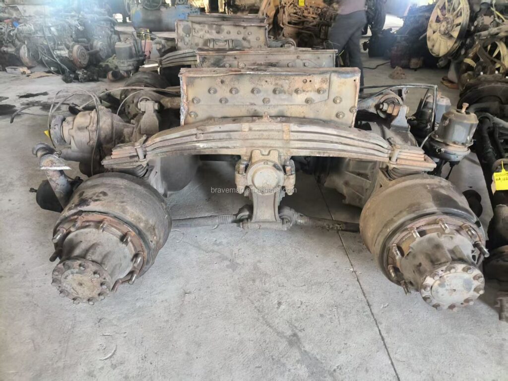 FUWA High Quality Rear Axle – Durable Iron Housing with Disc/Drum Brake System for 13/16T Applications