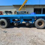 For Steel Flatbed Semi Trailer Three Axle Sixty Ton Cargo Transport Trailer Platform Truck Semi Trailer