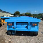 For Steel Flatbed Semi Trailer Three Axle Sixty Ton Cargo Transport Trailer Platform Truck Semi Trailer