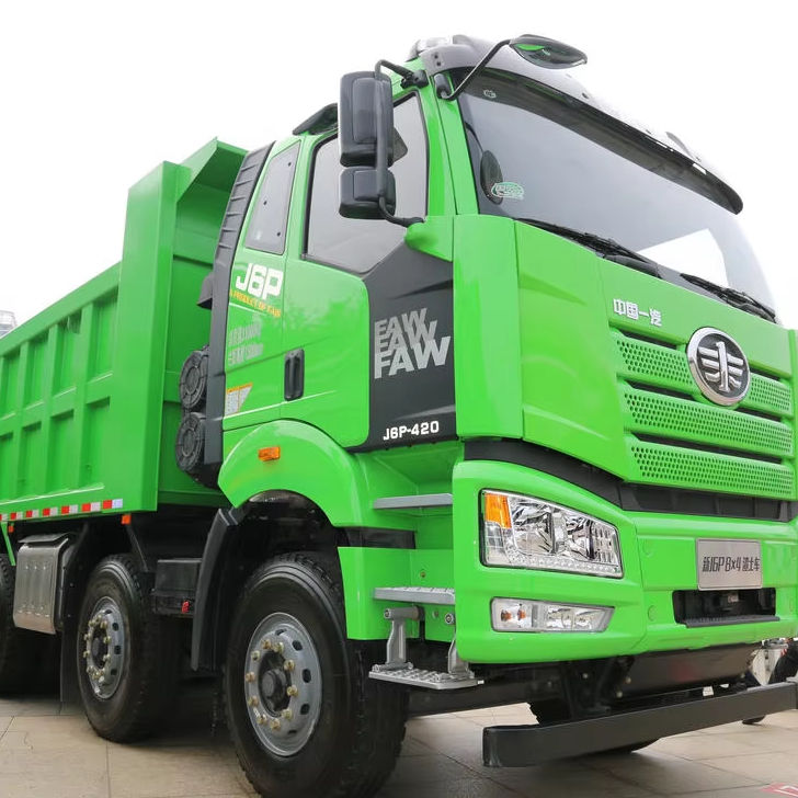 Used for FAW J6P 8×4 Dump Truck 420HP 5.6 Meter Short Tipper Box 12 Wheels Heavy Duty Dumper for Construction and Quarry Works