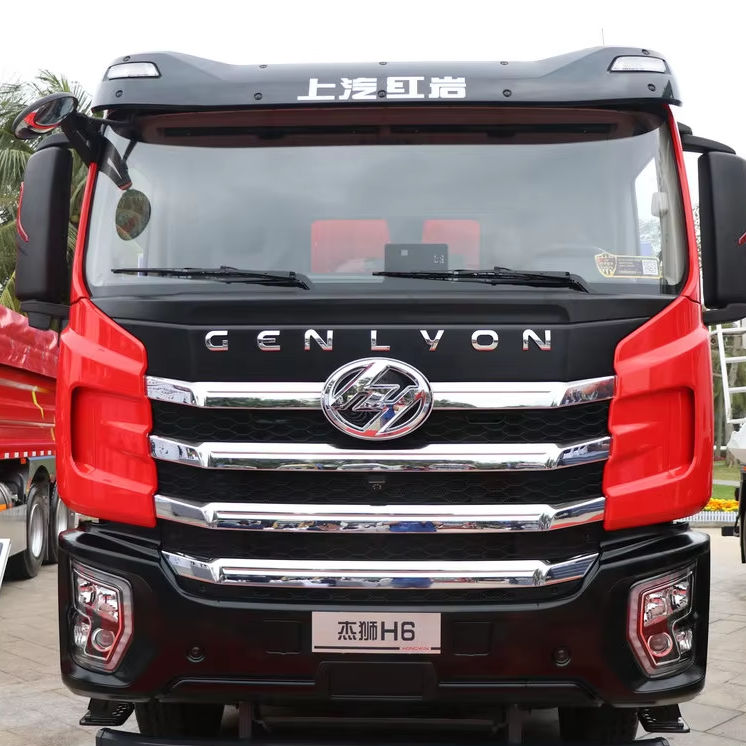 5.4 Meter Cargo Bed for Genlyon H6 350 Horsepower SAIC Hongyan Tipper Dump Truck for Mining Bulk Material Haulage